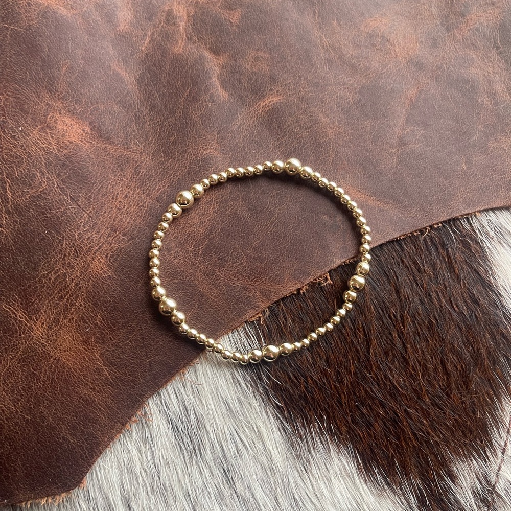 14kt Gold Filled Beaded Bracelet